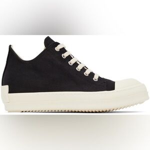 Rick owens drkshdw black concordians low top shoes